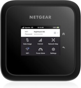 1. NETGEAR Nighthawk M6 5G Router with Sim Card Slot