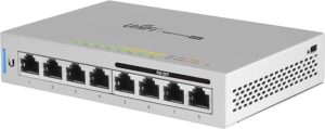 3. Ubiquiti US-8-60W UniFi 8-Port Gigabit PoE Managed Switch