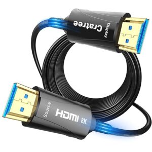 2. Cratree 8K Fiber Optic HDMI Cable